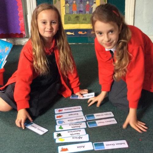 We loved learning about the continents in our Geography lesson